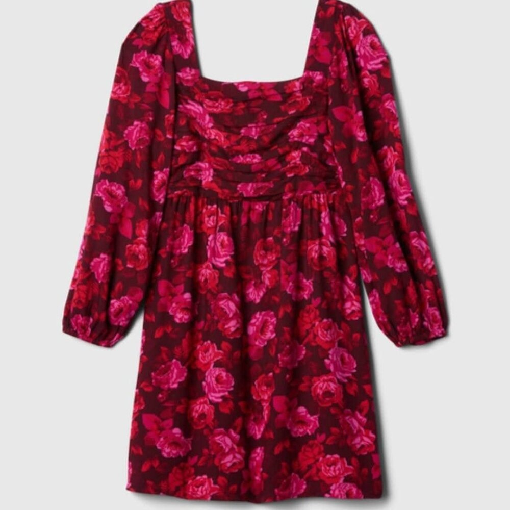 Gap Kids Print Puff Sleeve Dress